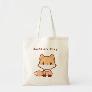 Tote Bag Fox mignon avec le texte fait sur commande