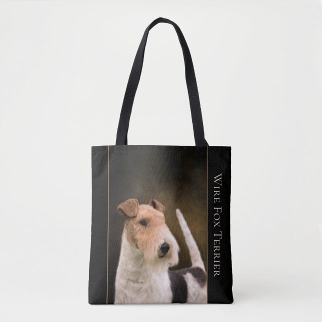 Tote Bag Fox Terrier Fourre-tout de fil (Devant)