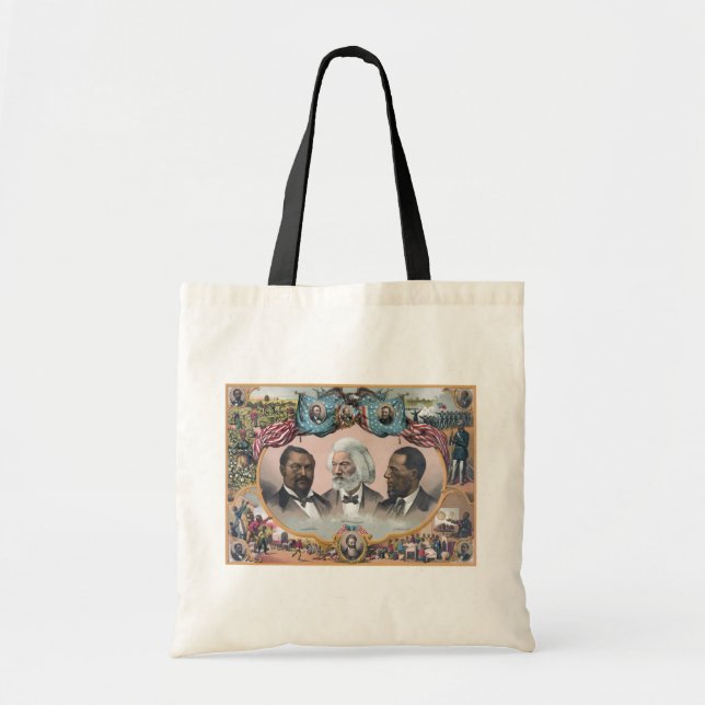 Tote Bag Fr3d3rick Bailey Douglass avec Black Abolitionnist (Devant)