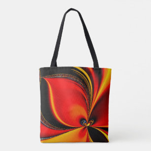 Tote Bag Fractal Fury Orange