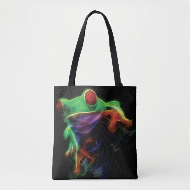 Tote Bag Fractale de la grenouille des arbres (Devant)