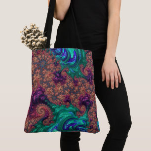 Tote Bag Fractale du ton de bijoux