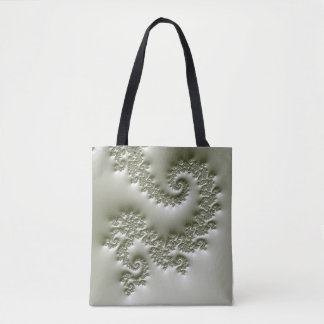 Tote Bag Fractale vert pâle