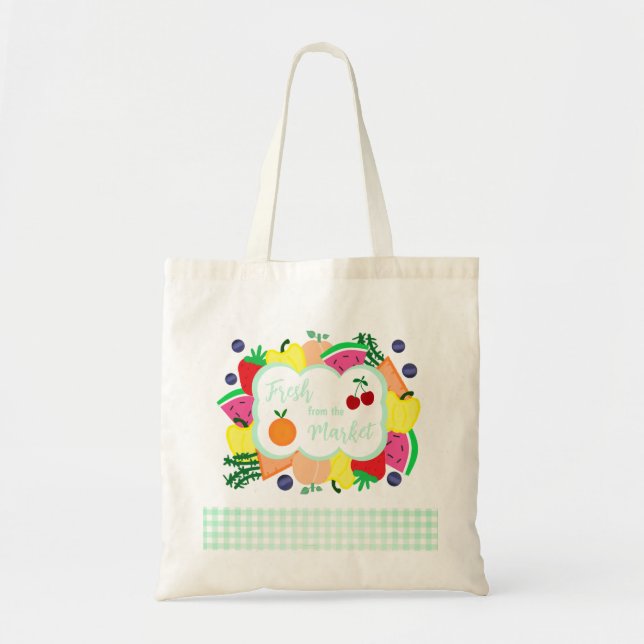 Tote Bag Fraîchement du marché (Devant)