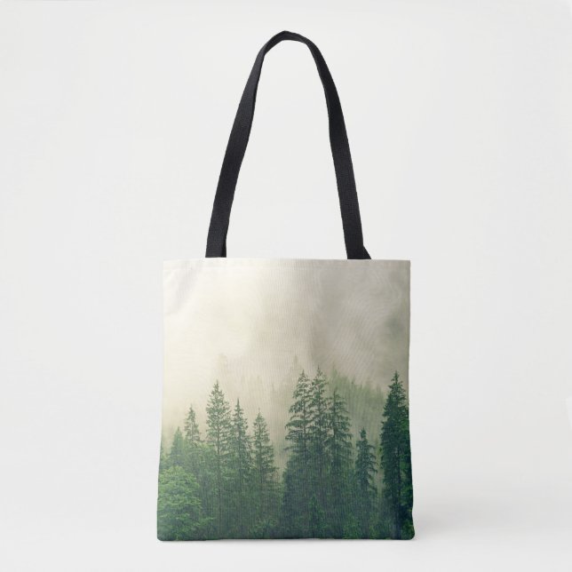 Tote Bag Fraîcheur de forêt neigeuse Accessoire polyvalent (Devant)