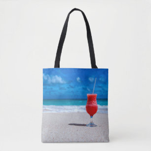 Tote Bag Fraise Daiquiri Tropical Punch Caribbean Beach