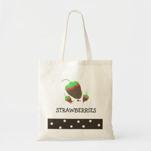 Tote Bag Fraises trempées au chocolat
