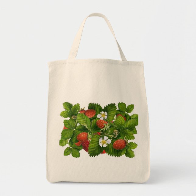 Tote Bag Fraisier vintage (Devant)