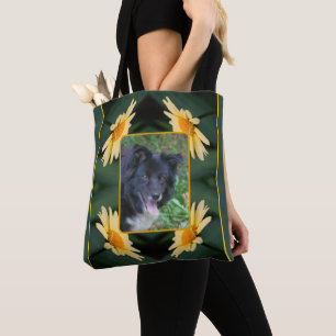 Tote Bag Frame Fleur Jaune Faiser Créer Votre Propre Photo