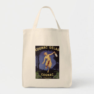 Tote Bag FranceCognac Gelas PosterFrance promotionnel