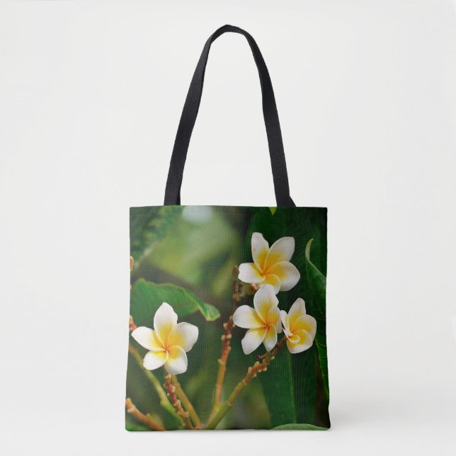 Tote Bag Frangipani jaune (Devant)