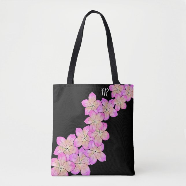 Tote Bag Frangipani Personnalisé (Devant)