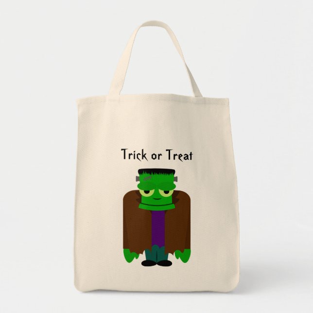 Tote Bag Frankenmonster Halloween s'habiller de loot (Devant)