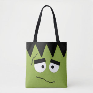 Tote Bag Frankenstein drôle font face pour Halloween