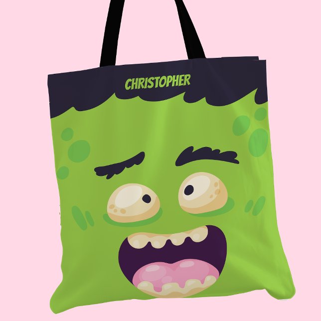Tote Bag Frankenstein Monster Cute Personnalisé Halloween (Créateur téléchargé)