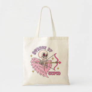 Tote Bag Frappé Par Le Squelette Cupide