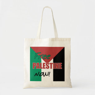 Tote Bag Free Palestine Now Palestinian Flag