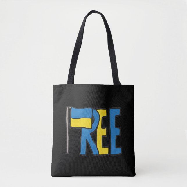 Tote Bag Free Ukraine (Devant)