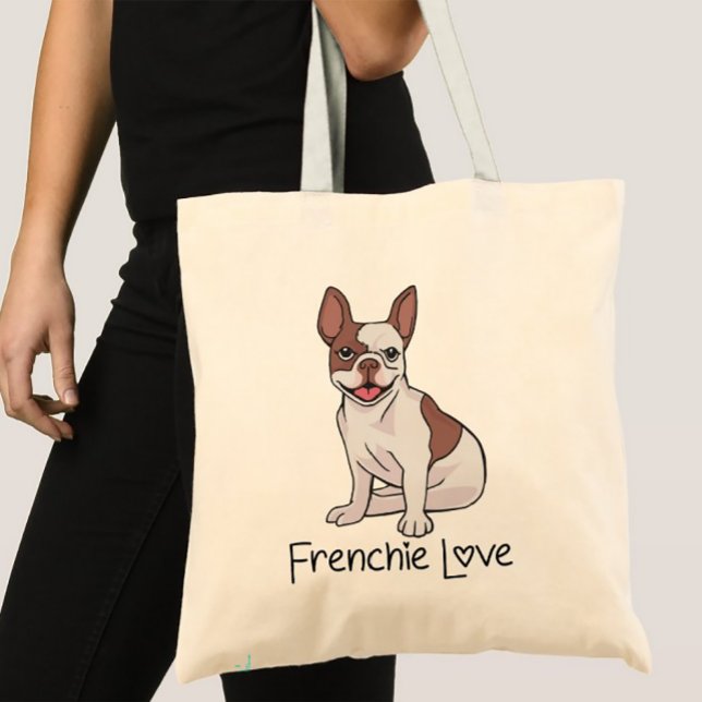 Tote Bag French Bulldog Frenchie Maman Amoureux des chiens  (Créateur téléchargé)