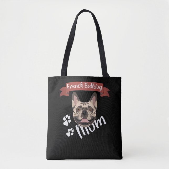Tote Bag French Bulldog Maman, Chien Maman (Devant)