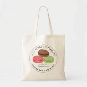 Tote Bag French Macarons Patisserie Adresse d'affaires