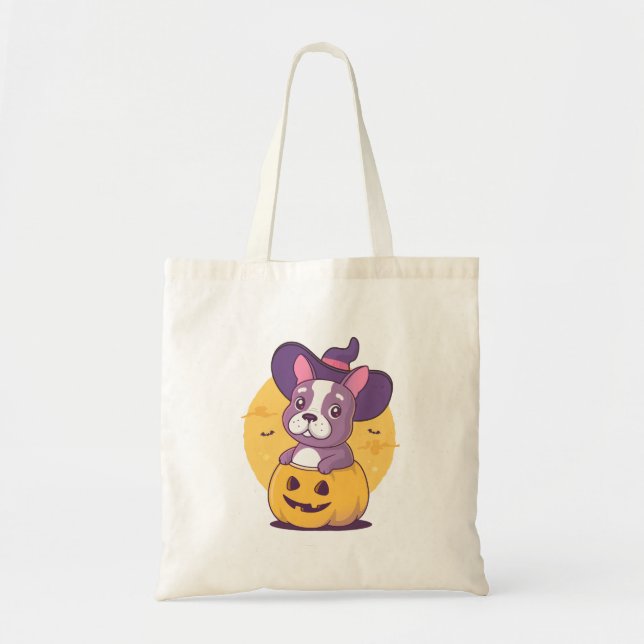 Tote Bag Frenchie Halloween (Devant)