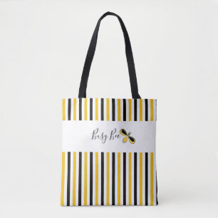 Tote Bag Fréquente Bee Vertical Stripes Épaule Fourre-tout