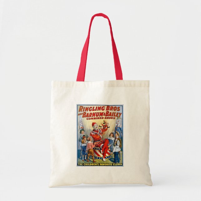 Tote Bag Frères de Ringling et Barnum et clown de cru de (Devant)