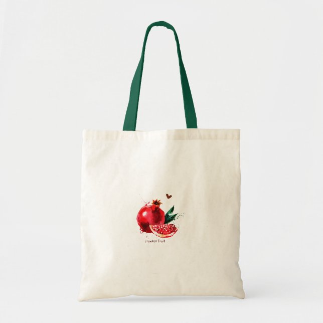 Tote Bag Fresh pomegranate aesthetic trendy summer (Devant)