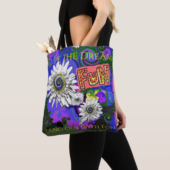 Tote Bag Fresque Fun Pop Art (De près)