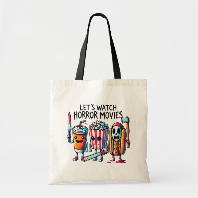 Tote Bag Friandises Hurlantes et Écrans d'Argent (Devant)
