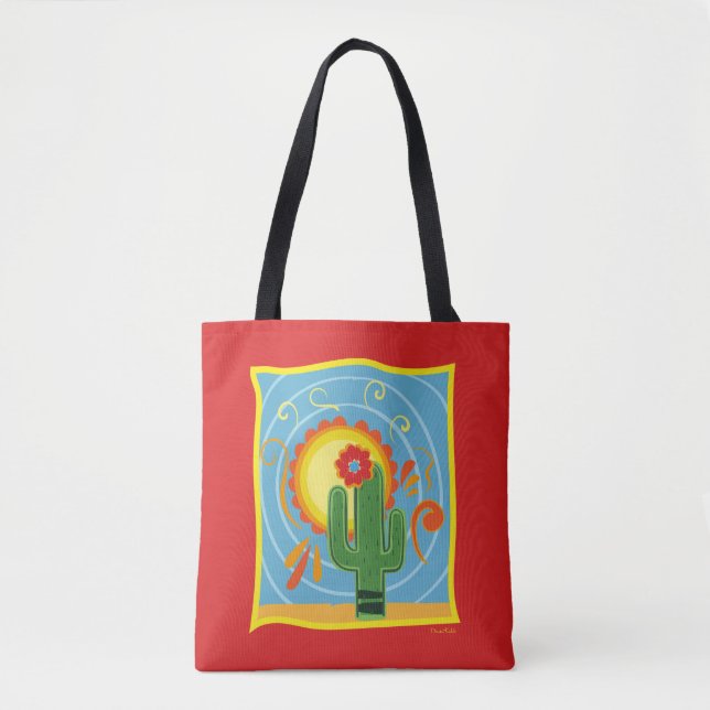 Tote Bag Frida Kahlo Cactus Graphic (Devant)