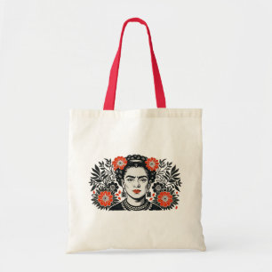 Tote Bag Frida Kahlo dans Style de design floral propre