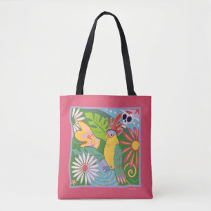 Tote Bag Frida Kahlo Parrot Graphic