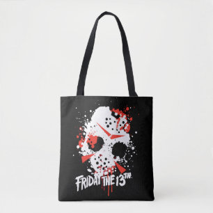Tote Bag Friday   Splatter hockey mask