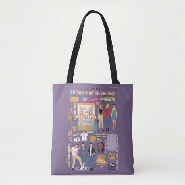 Tote Bag FRIENDS™ | 30 Ans d'Amitié (Devant)