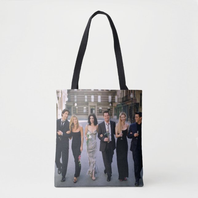 Tote Bag FRIENDS™ | Couples en tenue de soirée (Devant)
