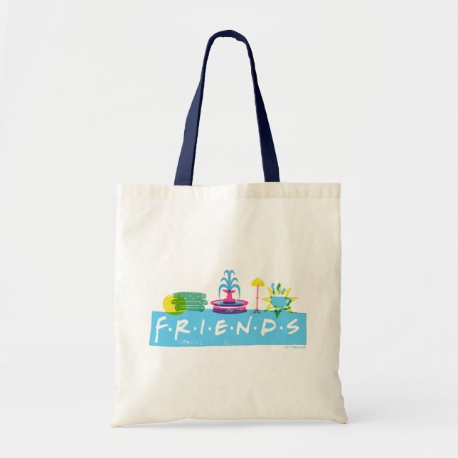 Tote Bag FRIENDS™ | Logo avec icônes (Devant)