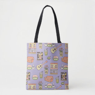 Tote Bag FRIENDS™   Motif d'icône violette