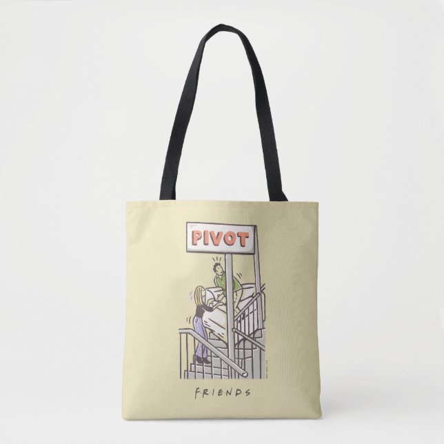 Tote Bag FRIENDS™ | Ross et Rachel PIVOT (Devant)