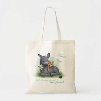 Tote Bag Friendship Shiba Inu & Donkey