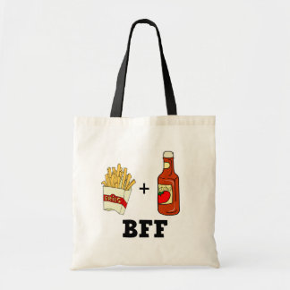 Tote Bag frites et Ketchup BFF
