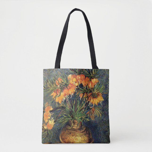 Tote Bag Fritillaires dans un vase de cuivre par Vincent va (Devant)