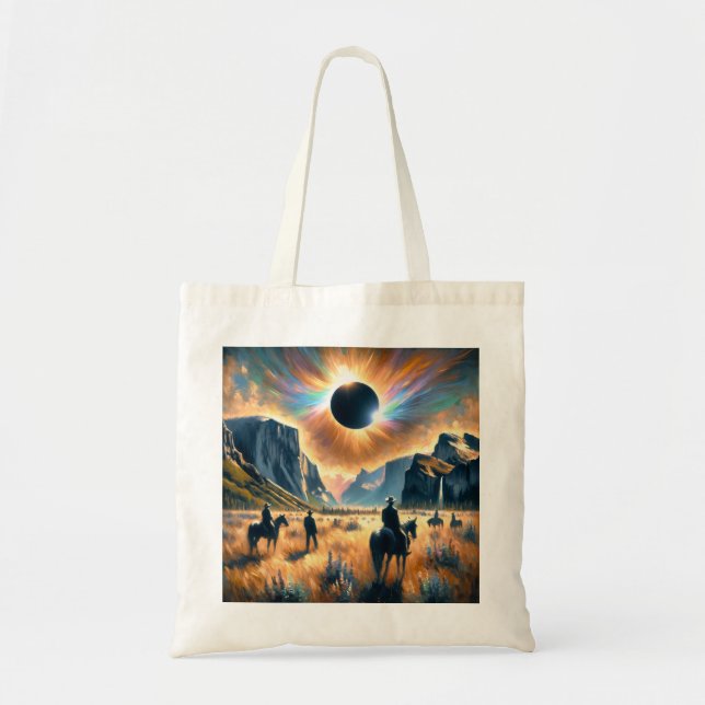 Tote Bag Frontier Eclipse : Western Paysage Fourre-tout (Devant)