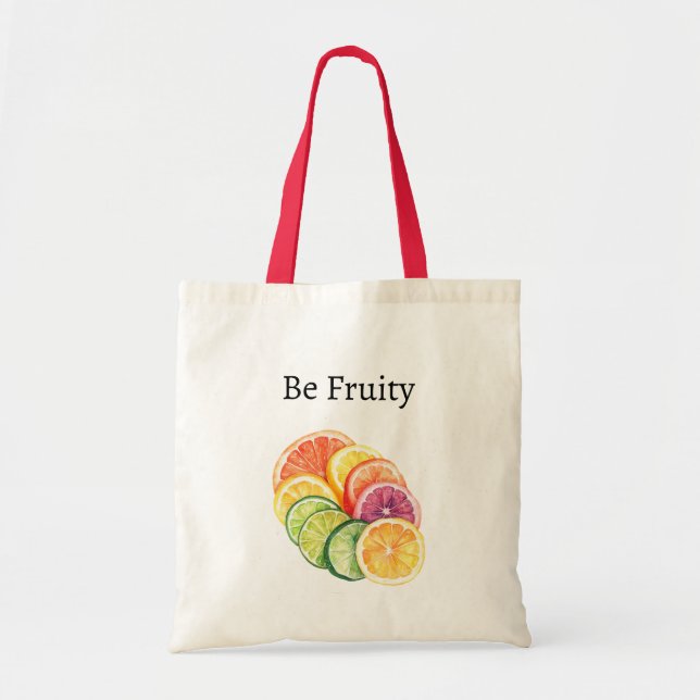 Tote Bag Fruit Citrus Orange Soit Fruité (Devant)