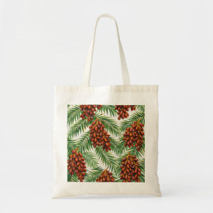 Tote Bag Fruit de palmier dattier Motif botanique tropical