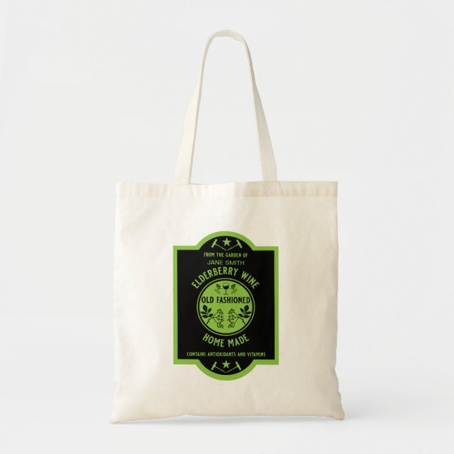 Tote Bag Fruit d'Elderberry fait maison (Devant)