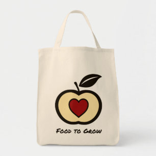 Tote Bag Fruit Shopping Nourriture à développer Logo, Budge