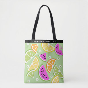 Tote Bag Fruit tropical personnalisé été