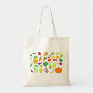 Tote Bag Fruits et légumes Fourre-tout